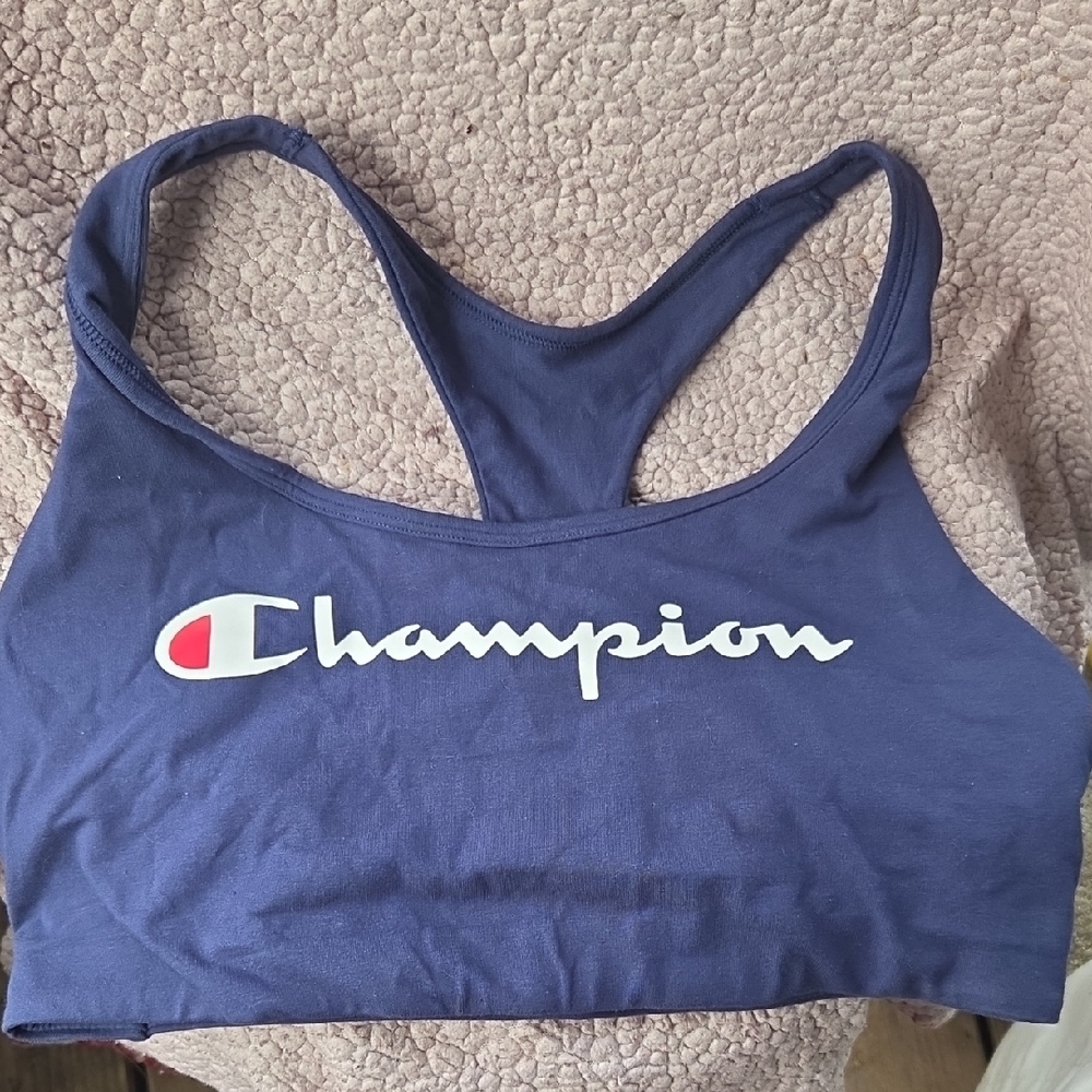 Champion Dark Blue Racerback Sports Bra